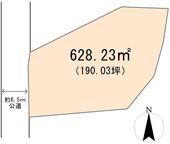 嵐山町川島 土地190坪の土地図