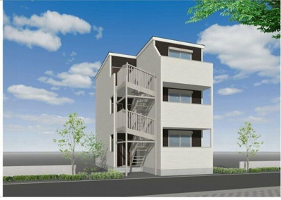 【外観パース】 | キトラハイム大和 | 外観パースです。