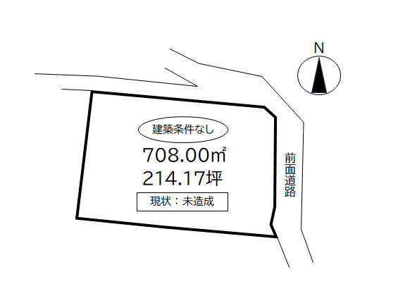 五竜別荘地の土地図