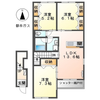 【間取り】 | ウィステリアFⅡ