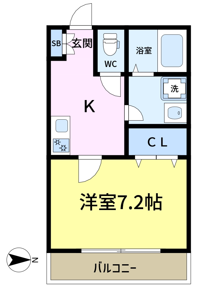 リーヴェル新小岩プレミオの間取り