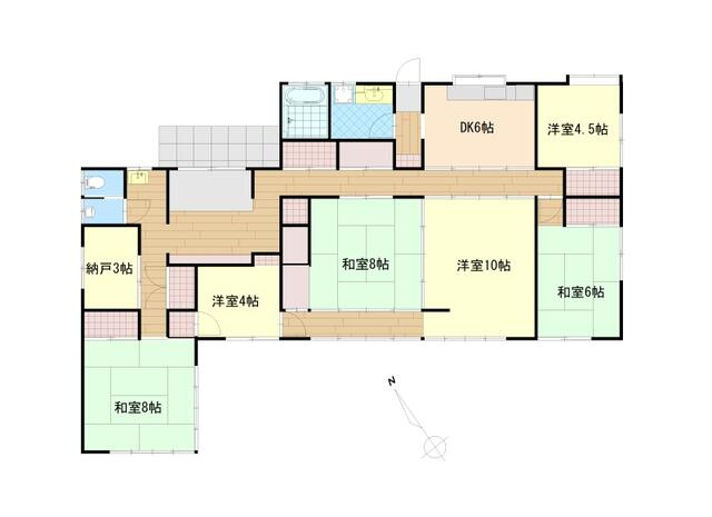 瑞浪市松ヶ瀬町4丁目中古戸建の間取り|間取図（平面図）