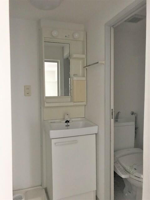 百合丘ハイコーポＢ棟１１３号室Ｂ棟の洗面所