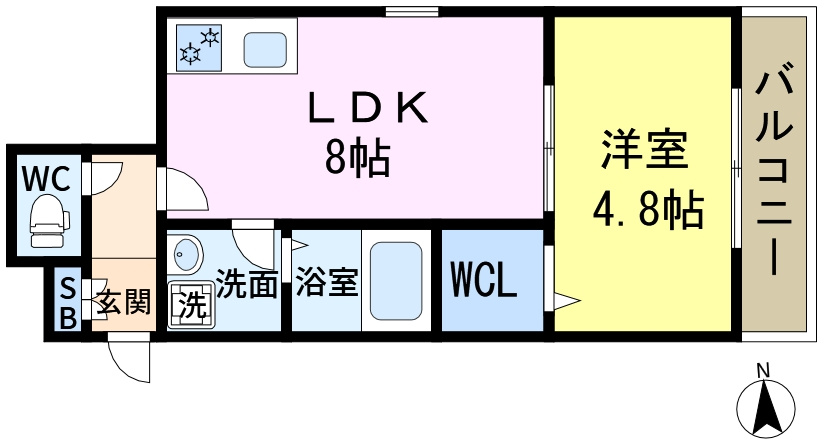 リーヴェル新小岩プレミオの間取り
