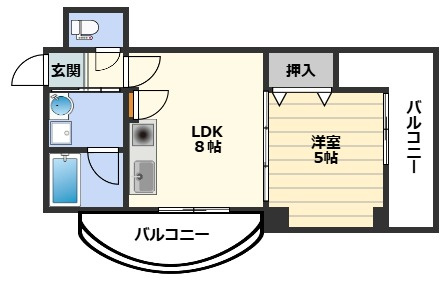 アルプス西梅田の間取り