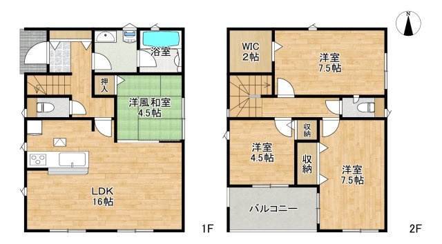 仙台市若林区沖野第9の間取り