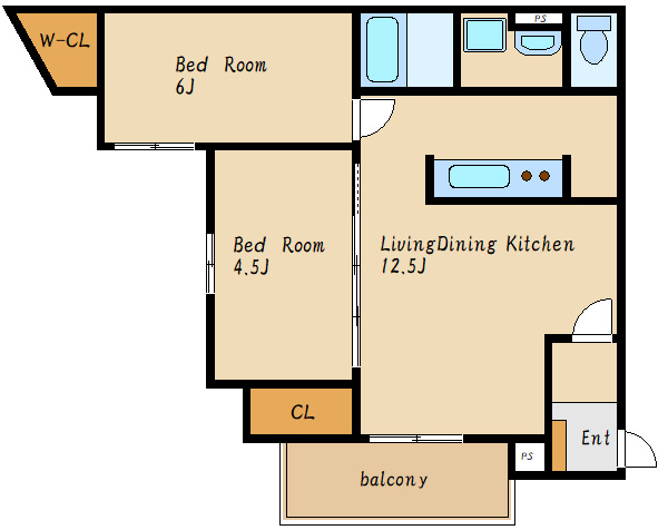 パロス大観町アルデアの間取り
