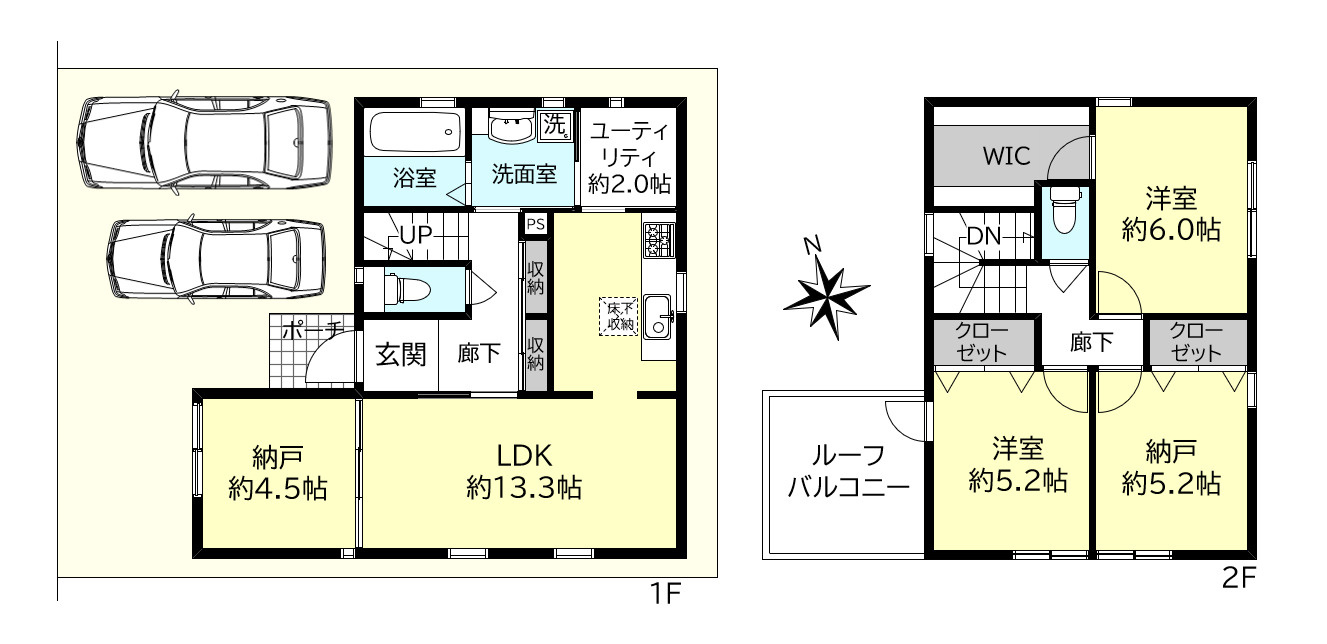 神戸市西区玉津町高津橋戸建の間取り
