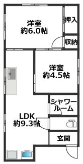 【間取り】 | ハイツ中道