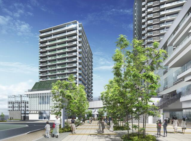 ｅｍＣＡＭＰＵＳ　ＷＥＳＴの外観パース