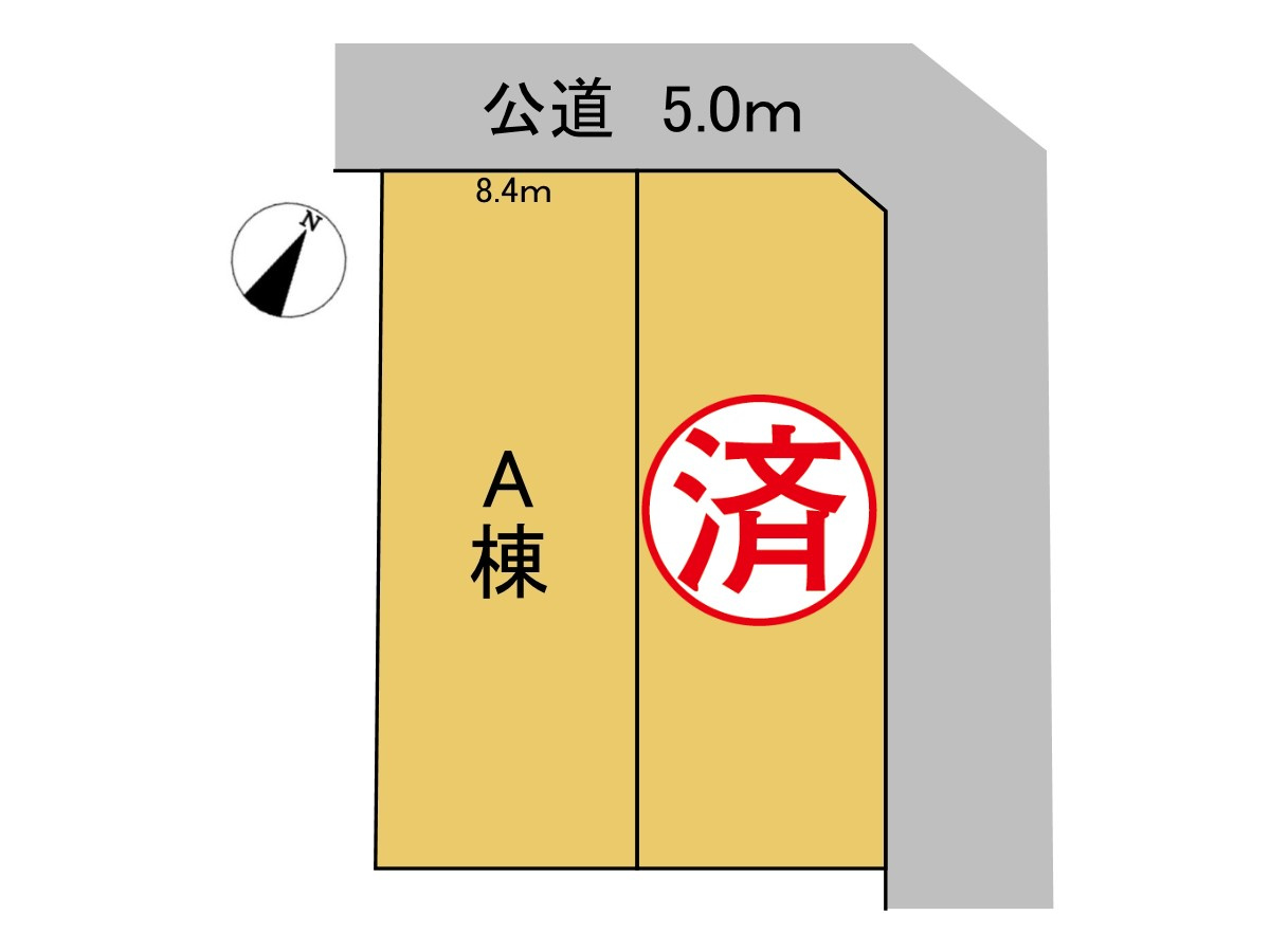 ダイマルタウン　大垣市古知丸２丁目第３　全２区画分譲の区画図|■区画図
■YAMADA電機の　ヤマダ不動産　株式会社リライフ　
いつでもお問合わせ下さい。