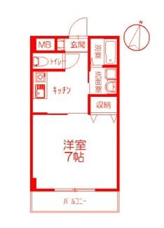 【間取り】 | 洗面台とトイレが別の空間になります♪
