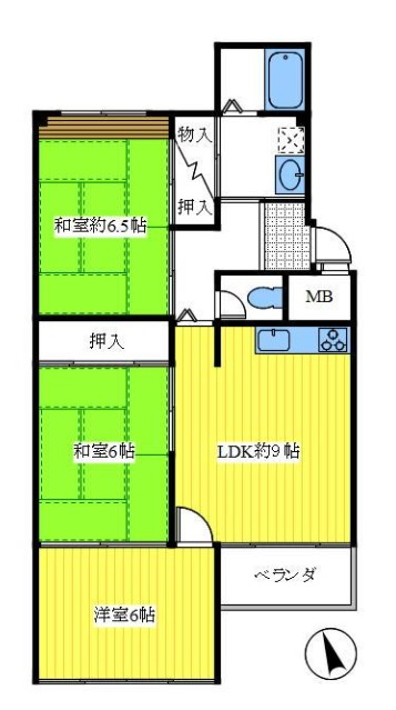 塩屋住宅3号棟の間取り