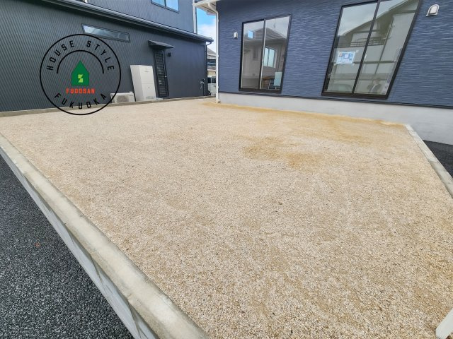 大野城市乙金台2丁目第2-1棟（1号棟）の庭|お庭で自由な時間を過ごせます。