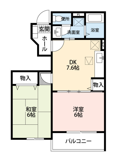 【間取り】 | ボーシャルダンＣ