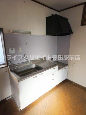 【キッチン】 | 豊田4丁目貸家 | ※クリーニング、畳表替え予定