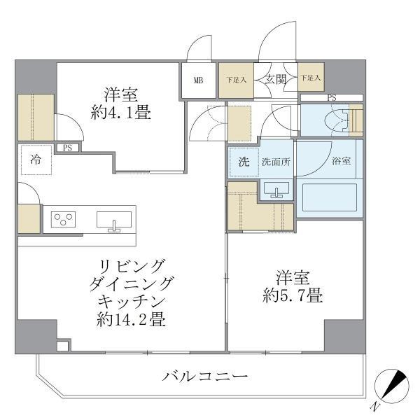 アジールコート町屋の間取り