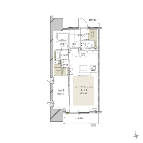 【間取り】 | ピアース渋谷（事務所使用）