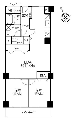 ルネ甲子園の間取り|間取図