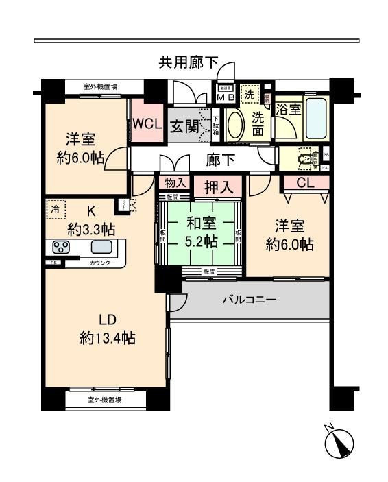 エスリード守山今宿の間取り