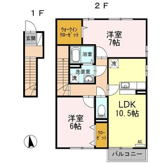 【間取り】 | アクシス南島田　C棟
