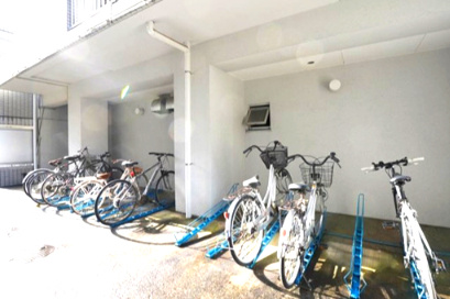 クリオ石川台壱番館のその他共用部分|駐輪スペースです。