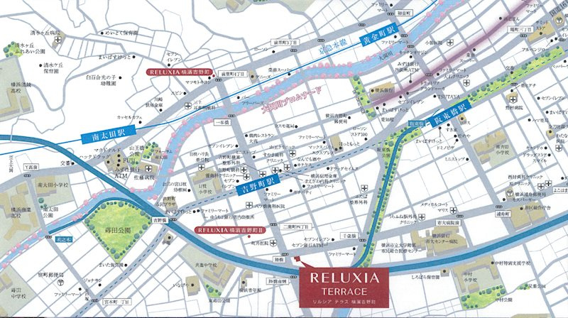 RELUXIA TERRACE 横濱吉野町の地図