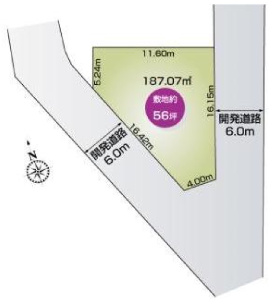 【新築戸建】東松山市松山町3丁目の区画図