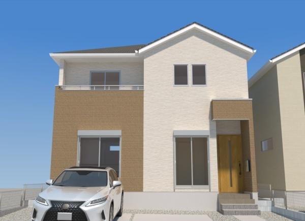 明磧町1丁目3期1号棟の完成予想図|※外観パースはイメージです。現況と異なる場合は現況を優先させていただきます。