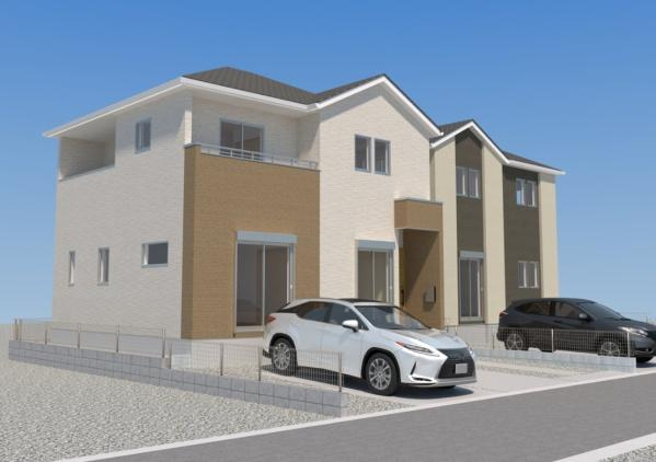 明磧町1丁目3期1号棟の完成予想図|※外観パースはイメージです。現況と異なる場合は現況を優先させていただきます。