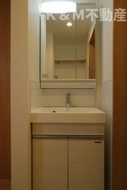 ＲＩＺＥＳＴ　ＴＹ新松戸Ⅱの洗面所|ゆったりとスペースのある洗面所