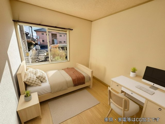 くぼた遊はうすの洋室|※掲載写真はCGによるバーチャルステージング加工を施したイメージです。家具・家電・小物等は実際には設置されておりません。