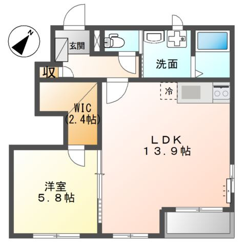 サンパークⅡの間取り