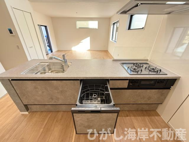茅ヶ崎市矢畑　新築戸建　全５棟のキッチン|食洗器付きシステムキッチン