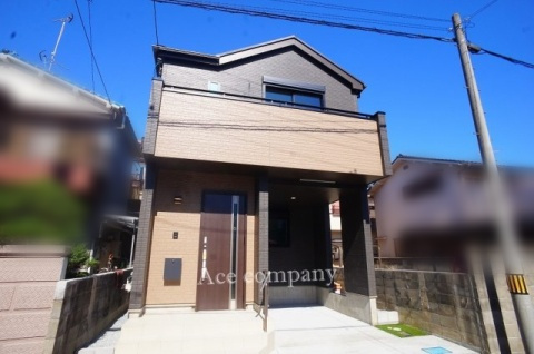 【外観】 | 八尾市山本町南6丁目 | 【新築完成済み☆南向きの整形地☆地震に強い家！設計＆建設住宅性能評価付き☆】ローン返済目安：月々約91139円（頭金0円、変動金利0.875％、返済期間40年、ボーナス払い無しで試算しています）