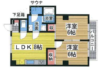 ダイナスティ品川の間取り