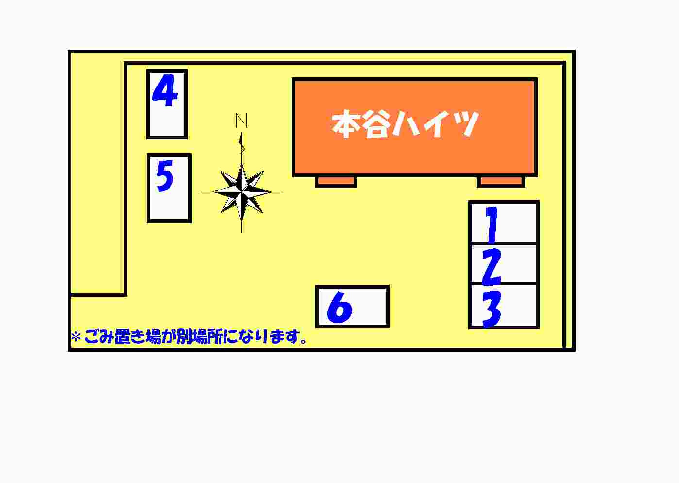 本谷ハイツの地図