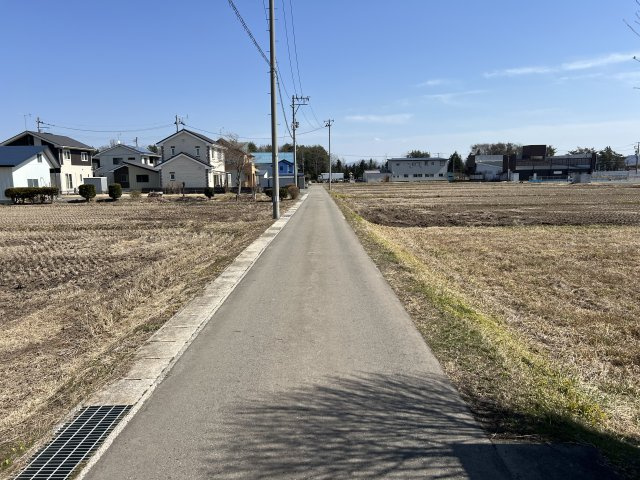 花巻市西宮野目第5地割　土地の前面道路含む現地写真|前面道路