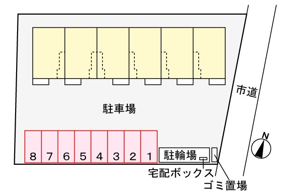 ツリーベルヒルズの地図|駐車場
