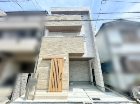 【外観】 | 八尾市上之島町北1丁目 | 【新築完成済み☆スクエア型の整形地☆】ローン返済目安：月々約61500円（頭金0円、変動金利0.875％、返済期間40年、ボーナス払い無しで試算しています）