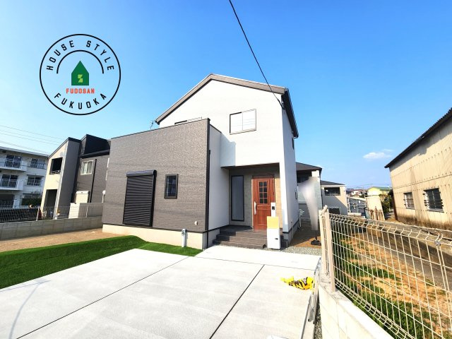 福岡市東区高美台2丁目第1-1棟（1号棟）の外観|デザイン性のある外観です。