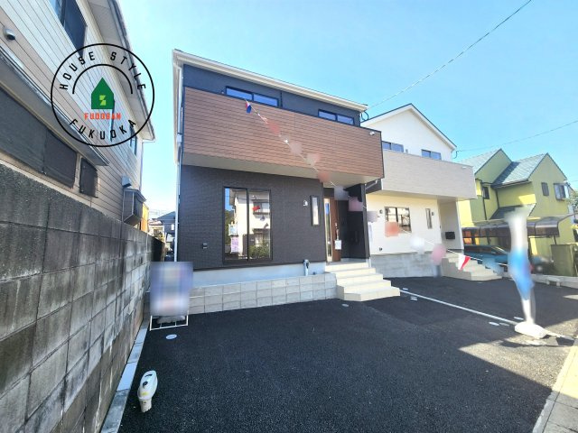 糟屋郡須恵町上須惠第4-2棟（2号棟）の外観：施工例|デザイン性のある外観です。
