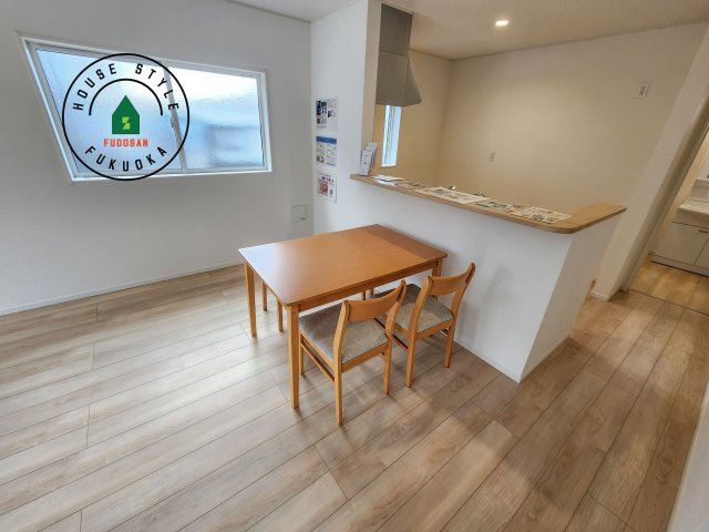 大野城市乙金台2丁目第2-1棟（1号棟）のダイニング|ダイニングとリビングのメリハリが付けやすい空間設計になっています。