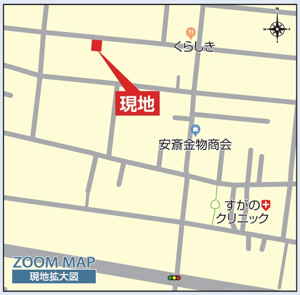 郡山市静西１丁目　　　3号棟　　　大成小学校、郡山第７中学区の地図|拡大案内図