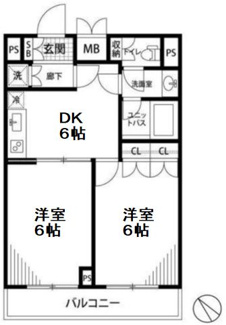 【間取り】 | ルーブル上池台弐番館 | ルーブル上池台弐番館