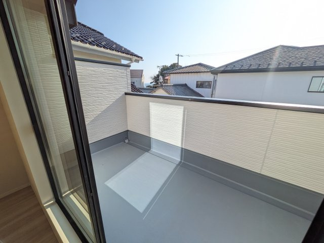 日立市東町　3期　新築戸建　1号棟のバルコニー