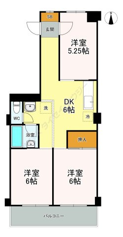 シャンポール妙蓮寺の間取り