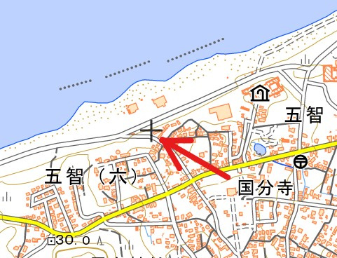 上越市五智　別荘の地図