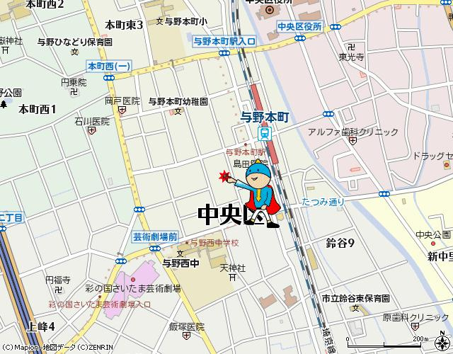 コスモコーポの地図