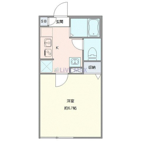 エクセラン松戸Ⅱの間取り